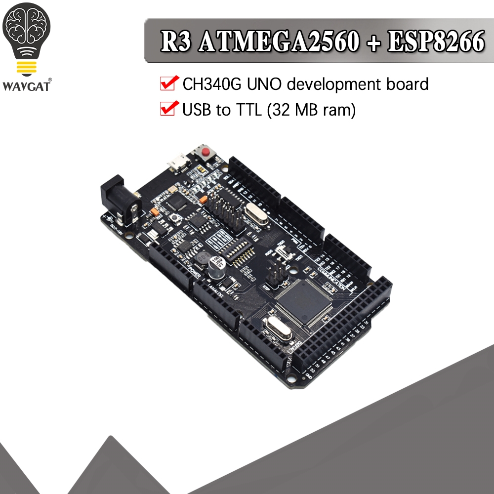 Esp8266 Nodemcu Board - Mega2560 + WiFi R3 ATmega2560+ESP8266 32Mb