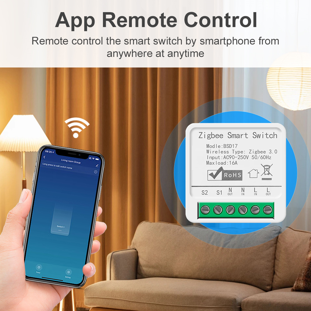 16A ZigBee3.0 Smart Light Swit - Smart Home Automation Diy recension och pris