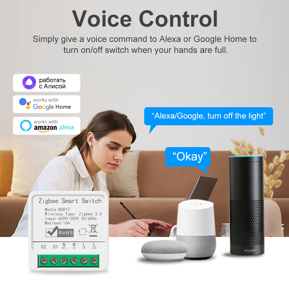 16A ZigBee3.0 Smart Light Swit - Smart Home Automation Diy recension och pris