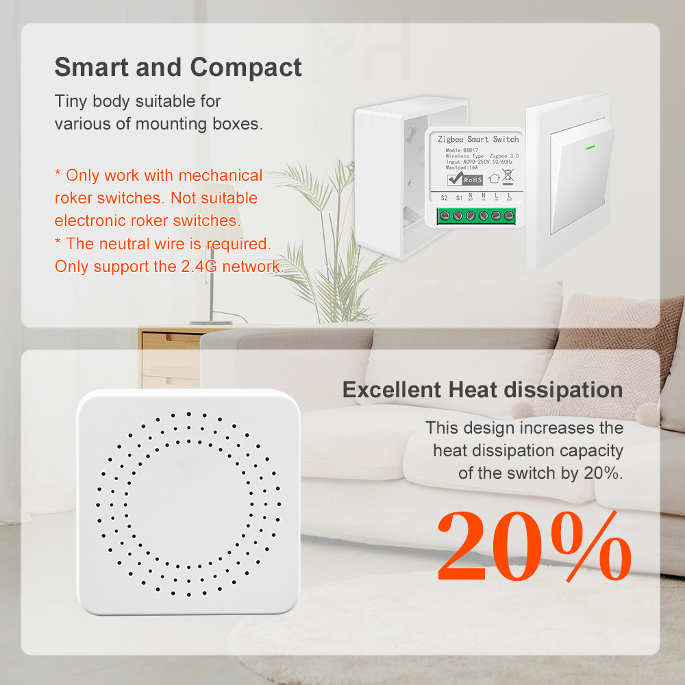 16A ZigBee3.0 Smart Light Swit - Smart Home Automation Diy recension och pris