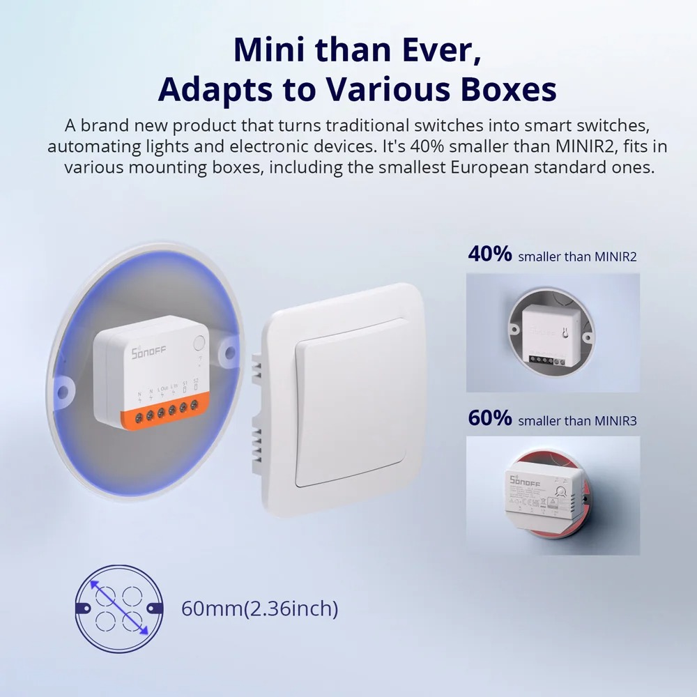 Sonoff Mini R4 Extreme Sonoff  - Sonoff Basic Switch recension och pris