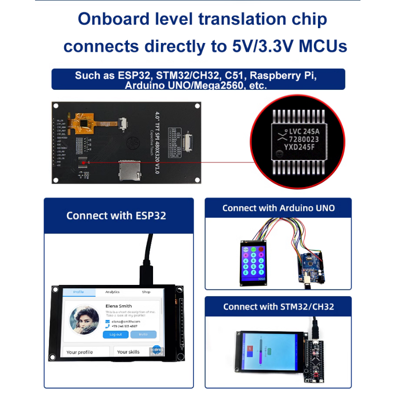 4.0 Inch 320X480 SPI TFT LCD M - Home Automation Arduino recension och pris